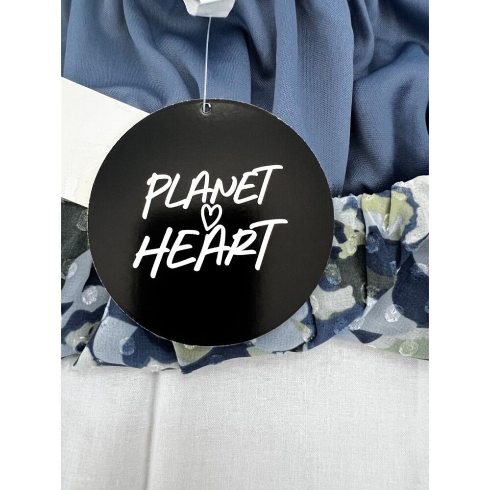 Planet Heart Women's Fall Wovens Long Sleeve Top Vintage Indigo XL - Picture 6 of 9
